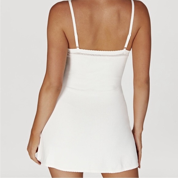 NWT Meshki Ellis Pointelle Knit Mini Dress White Size XS​​ - Picture 2 of 16